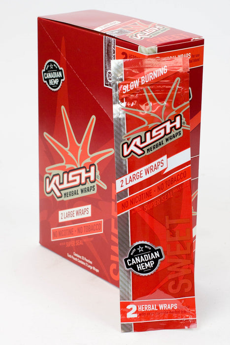 KUSH® HERBAL WRAPS - 25 packs Leaf Wrap ONE Sweet