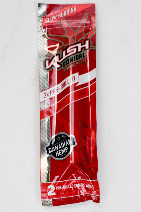 KUSH® CONICAL HERBAL WRAPS Pack of 3 Leaf Wrap ONE Sweet