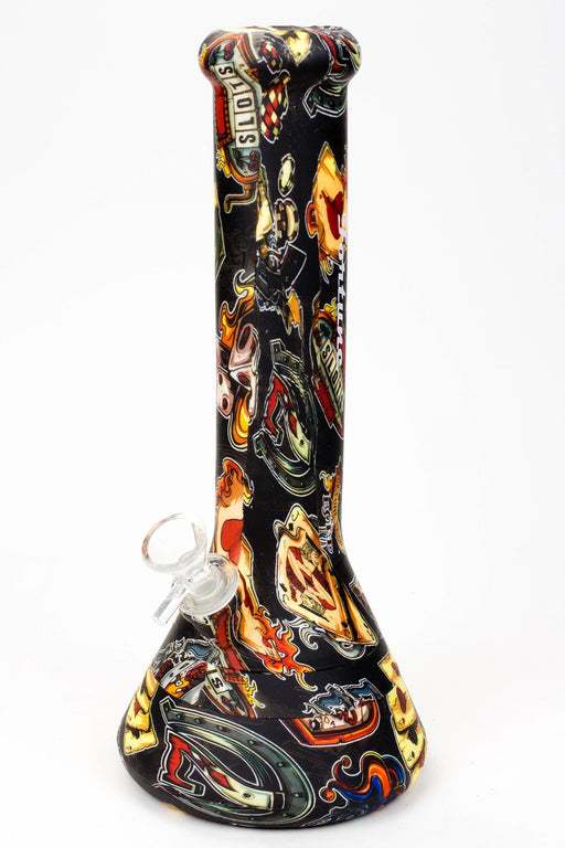 12" Graphic detachable silicone water bong - Assorted Silicone Bong ONE