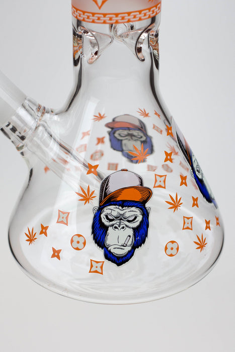 12" Gorilla glass water bong-Glow in the dark- - One Wholesale