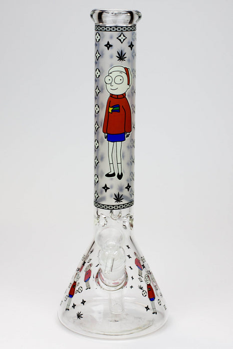 12" Cartoon glass water bong-Glow in the dark-A - One Wholesale