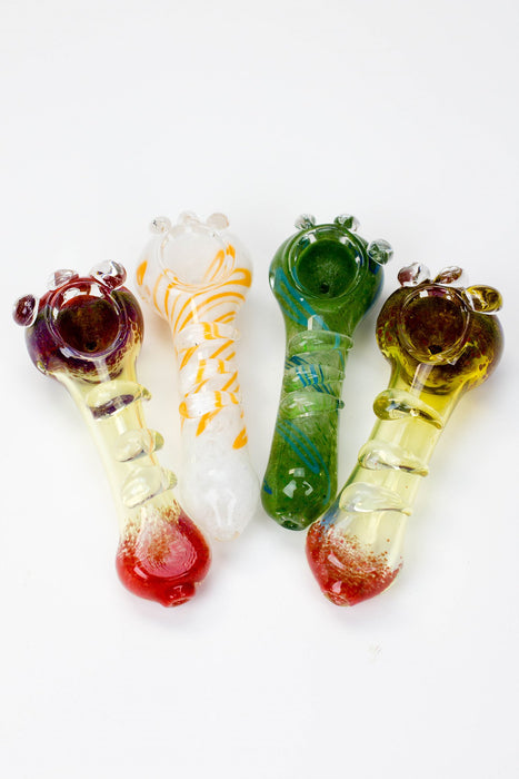 4.5" soft glass 8555 hand pipe- - One Wholesale