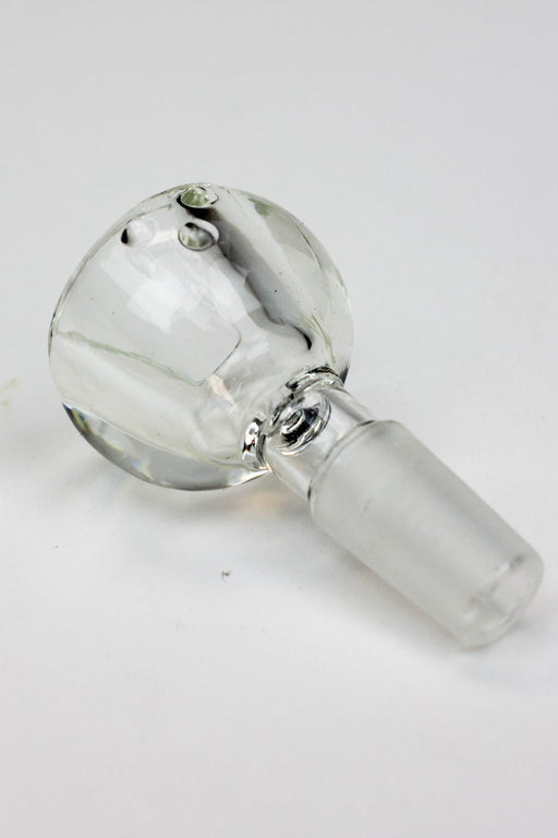 Three dots round thick glass bowl Bowl · Popper ONE Clear