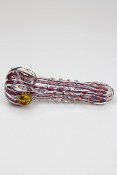 4.5" soft glass 8560 hand pipe - 127- - One Wholesale