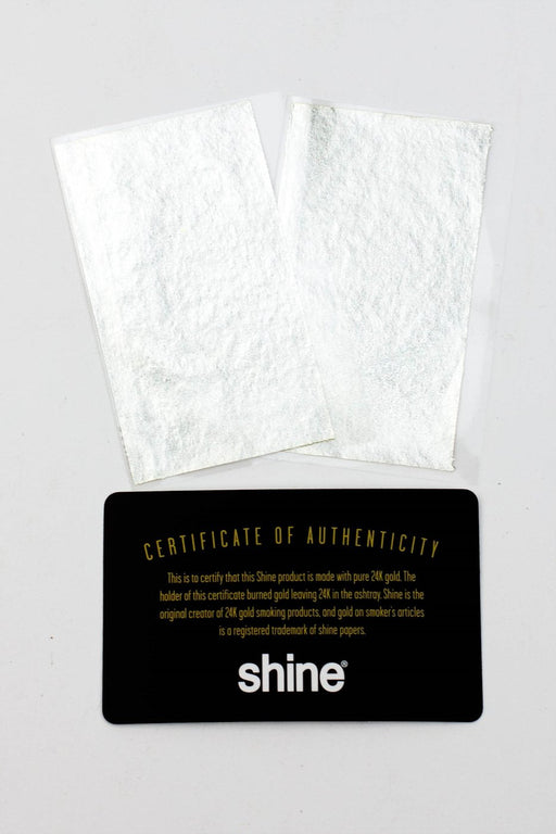 Shine White Gold 2-sheet Rolling paper Single Wide Size Northern Aurora Trading Ltd
