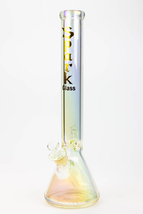 17.5" SPARK / 9 mm / Electroplated glass beaker bong-Dream - One Wholesale