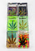 Rectangle glass ashtray Box of 6 Glass Ashtray ONE Leaf A