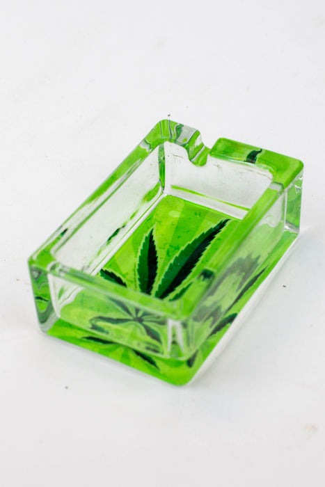 Rectangle glass ashtray Box of 6 Glass Ashtray ONE