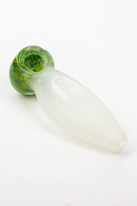 4.5" Frost soft glass hand pipe - 8698- - One Wholesale