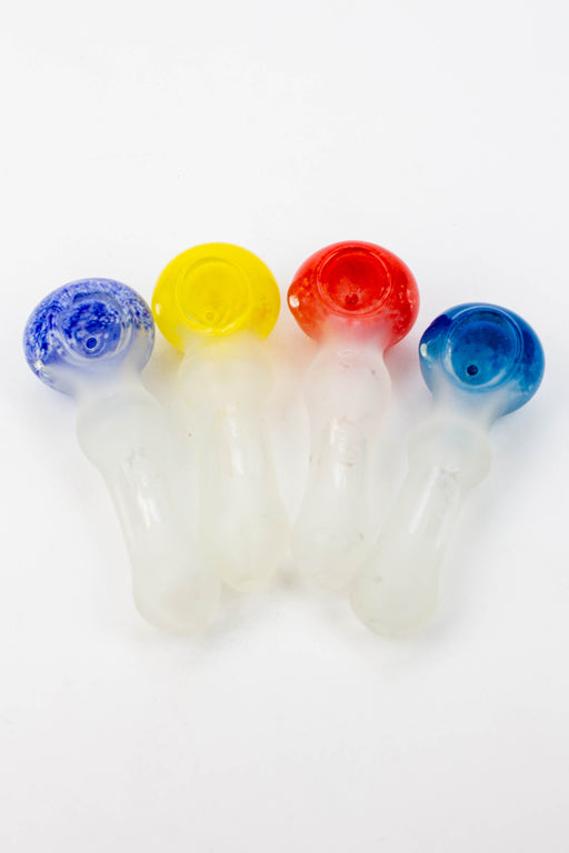 4.5" Frost soft glass hand pipe - 8699 Glass Pipe ONE