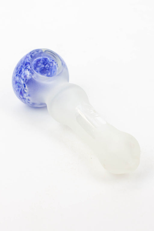 4.5" Frost soft glass hand pipe - 8699 Glass Pipe ONE