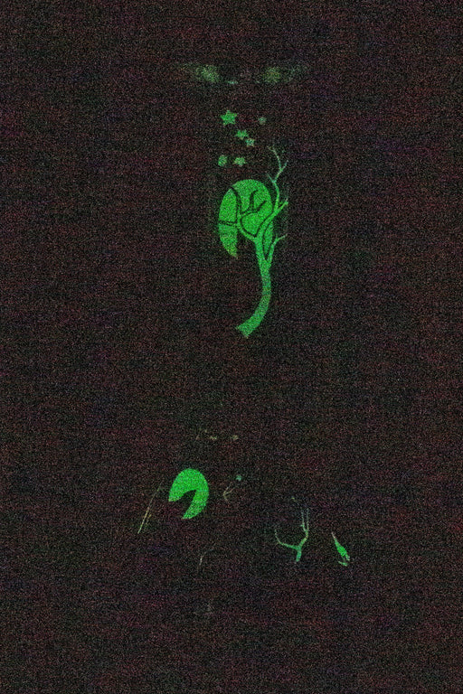 7.5" Glow in the dark beaker glass water bong Beaker Bong ONE