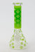 7.5" Luxury Pattern glow in the dark beaker glass water bong- - One Wholesale