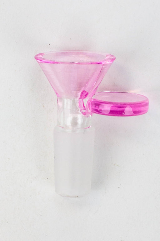 Color Glass bowl with round handle Bowl · Banger · Oil Burner ONE Pink