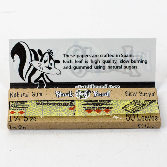 Skunk Brand Hemp Rolling Papers 1 1/4 Pack of 2- - One Wholesale