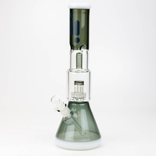 15" Infyniti showerhead percolator with splash guard glass bong Beaker Bong ONE Black