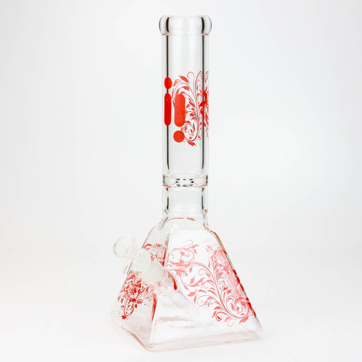 13" Infyniti 7 mm pyramid beaker bong Beaker Bong ONE Red