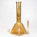 13" Infyniti 7 mm electroplated glass pyramid base bong- - One Wholesale