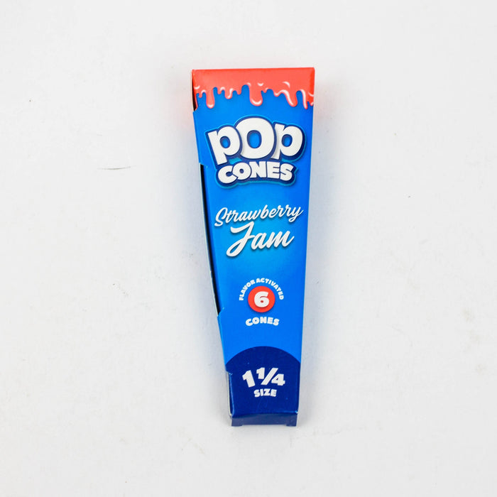 Pop Cones 1 1/4 Pre-rolled cones - 1 Pack-Strawberry Jam - One Wholesale