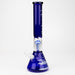 THE TRAGICALLY HIP-15.5" blue glass water pipe with single percolator by Infyniti Glass Bong ONE