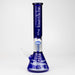 THE TRAGICALLY HIP-15.5" blue glass water pipe with single percolator by Infyniti Glass Bong ONE