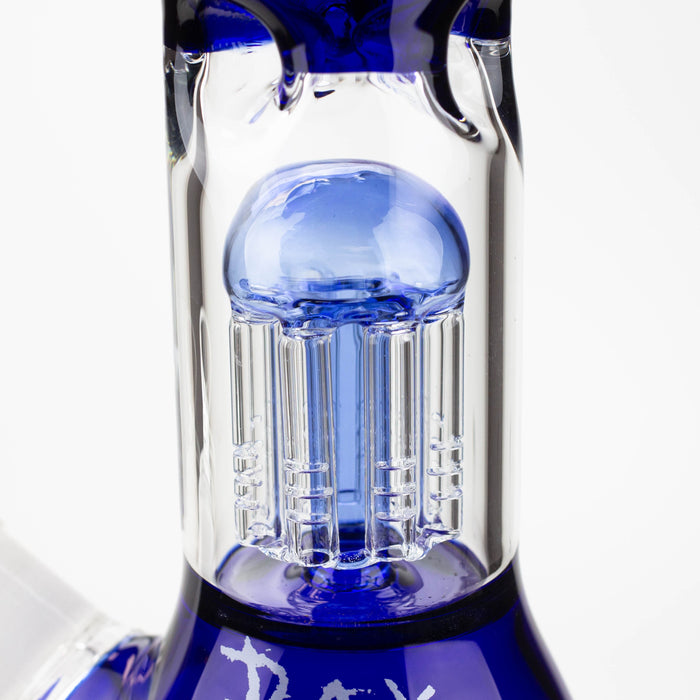 THE TRAGICALLY HIP-15.5" blue glass water pipe with single percolator by Infyniti Glass Bong ONE