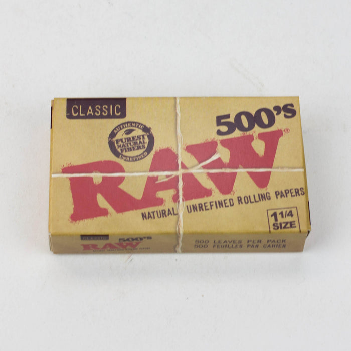 RAW 500's. Natural Unrefined - 20 packs [CP1147] 1 - 1/4" Size ONE