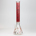 19.5" Gold leaf 9 mm glass water bong Beaker Bong ONE Red-A