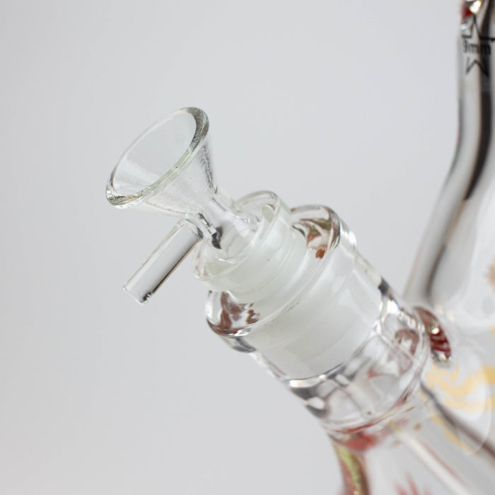 19.5" Gold leaf 9 mm glass water bong Beaker Bong ONE