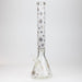 19.5" Gold leaf 9 mm glass water bong Beaker Bong ONE White-B