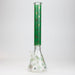 19.5" Gold leaf 9 mm glass water bong Beaker Bong ONE Green-C