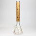 19.5" Gold leaf 9 mm glass water bong Beaker Bong ONE Gold-D