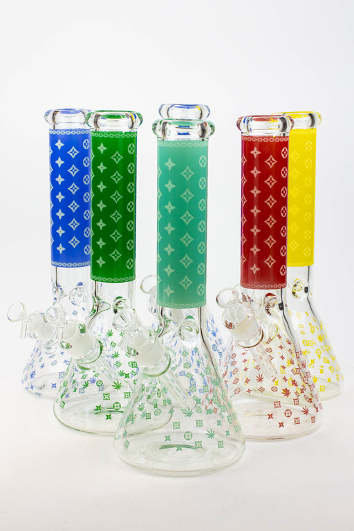 14" Luxury Patten Glow in the dark 7 mm glass bong [A24] Glass Bong Canadian Distributor