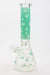 14" Leaf Glow in the dark 7 mm glass bong [A52]-Light Green - One Wholesale