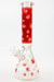 14" Leaf Glow in the dark 7 mm glass bong [A52]-Red - One Wholesale