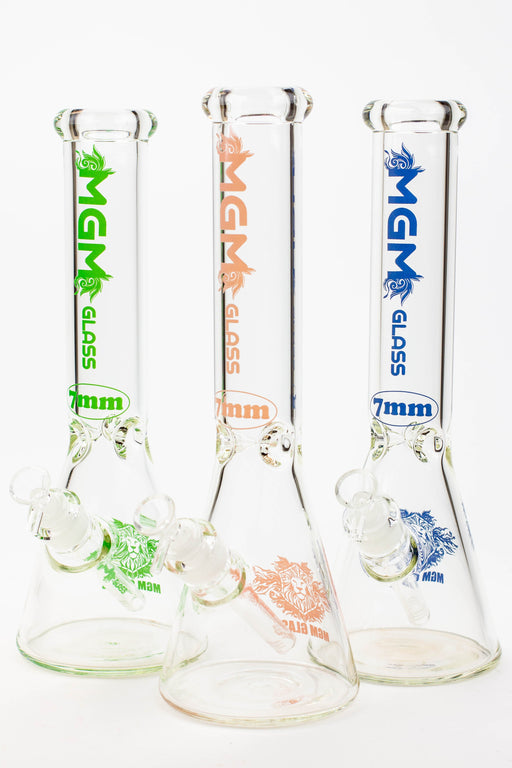 14" glass / 7 mm / beaker glass water bong [A53] Glass Bong Canadian Distributor