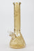 14" XTREME Glass / 7 mm / Tree of life Electroplated Glass beaker Bong-Champagne Gold - One Wholesale
