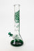 15" Tree of Life classic beaker glass bong-Black Green - One Wholesale