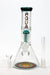 10" AQUA Single tree arms percolator glass water bong- - One Wholesale