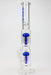 18.5" AQUA Glass Dual Tree arm / 7mm /glass water bong-Blue - One Wholesale