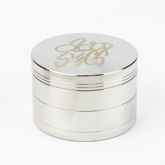 Acid Secs 4 parts metal herb Large grinder Regular Grinder Acid Secs Productions Inc. Silver
