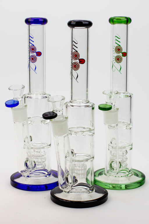 12" ZOOM Tornado and showerhead glass bong [B6] Glass Bong Canadian Distributor
