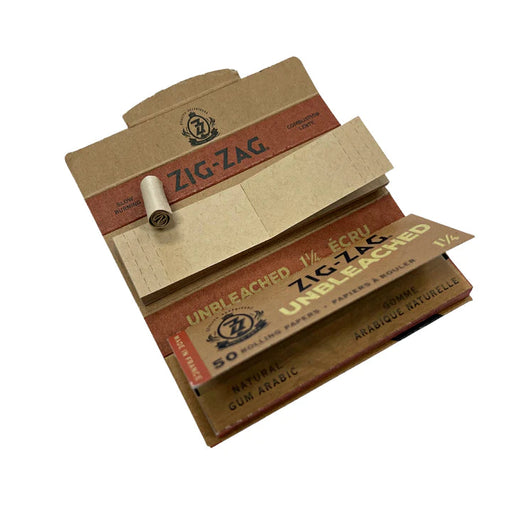 Zig Zag Unbleached 1 1/4 Paper and Unbleached Tips - 24 packs 1 - 1/4" Size ONE