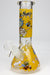 8" NM glass water bong-Bee-Yellow - One Wholesale