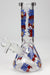 8" NM glass water bong-CL-Graphic A - One Wholesale