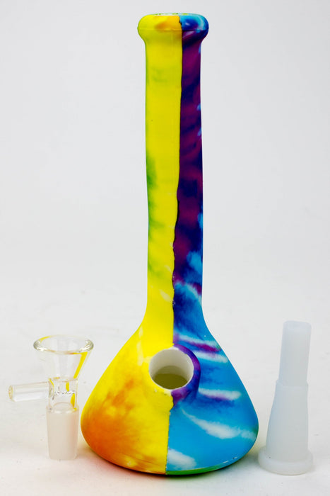 7.5" Graphic silicone water bong- - One Wholesale