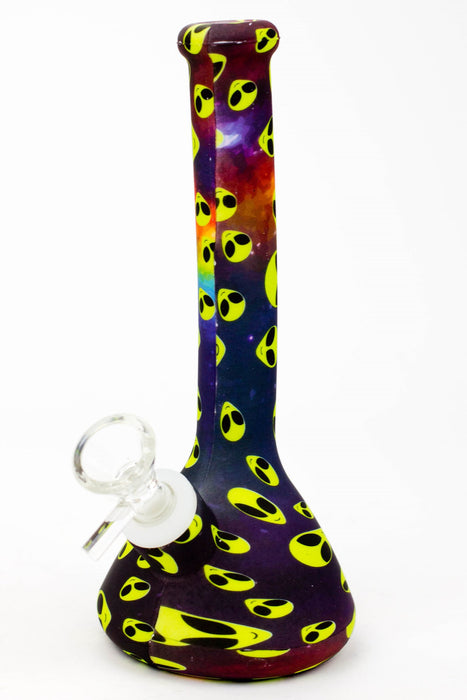 7.5" Graphic silicone water bong-Graphic G - One Wholesale
