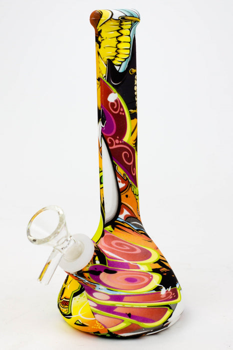 7.5" Graphic silicone water bong-Graphic I - One Wholesale