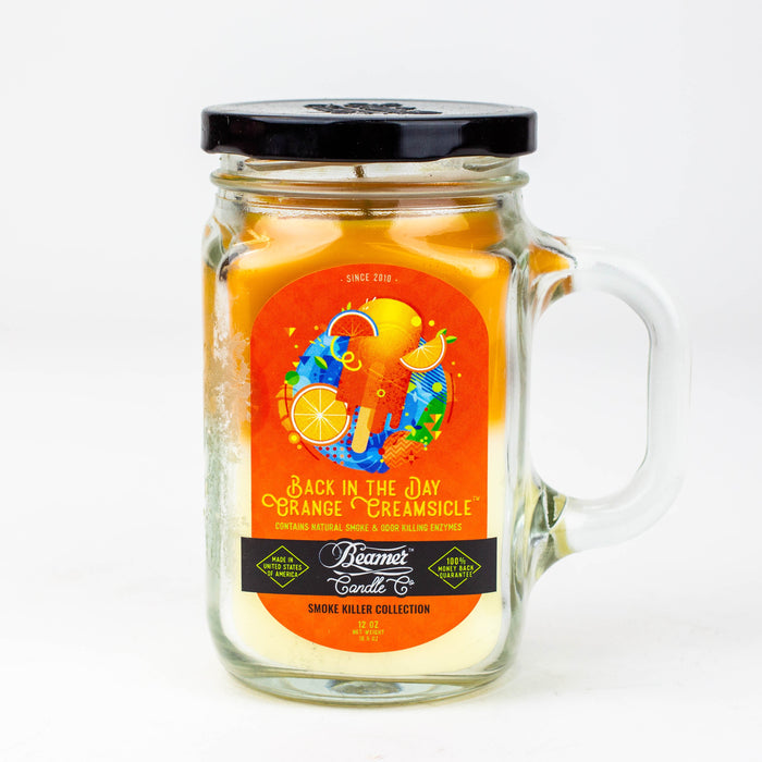 Beamer Candle Co. Ultra Premium Jar Smoke killer collection candle-Back in the day Orange Creamsicle - One Wholesale