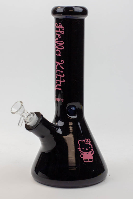 12" Kitty black 7 mm glass beaker bong [CD2001] Glass Bong Canadian Distributor